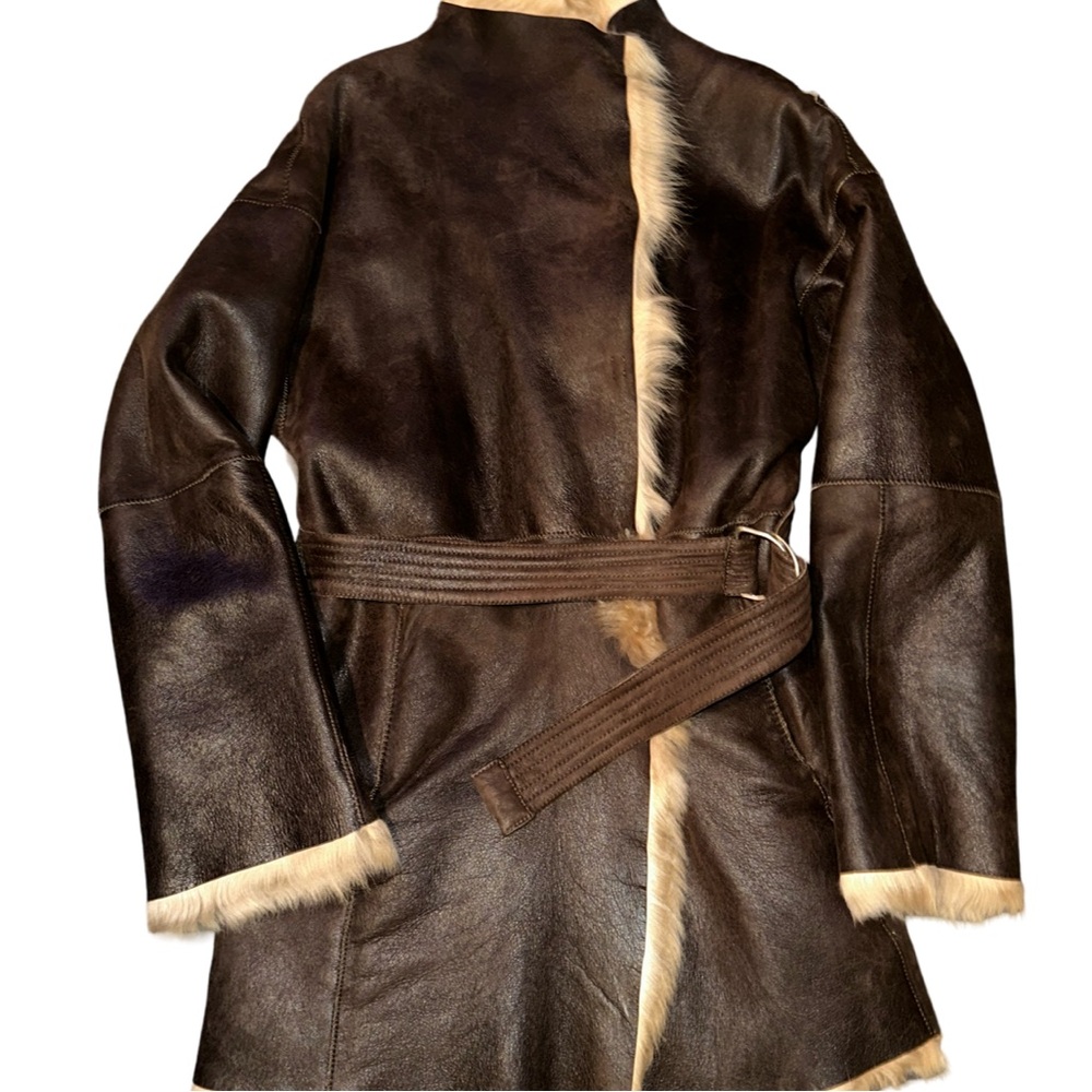 Leather JOSEPH Belted Jacket
